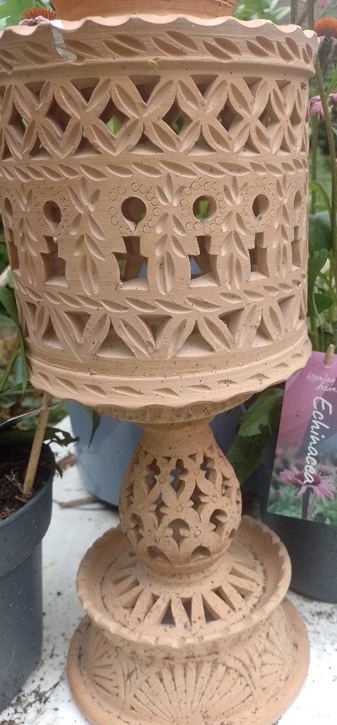 Terracotta lamp uit Tunesië uit de jaren 70, Overige merken, Vintage, Keramiek, 45 cm