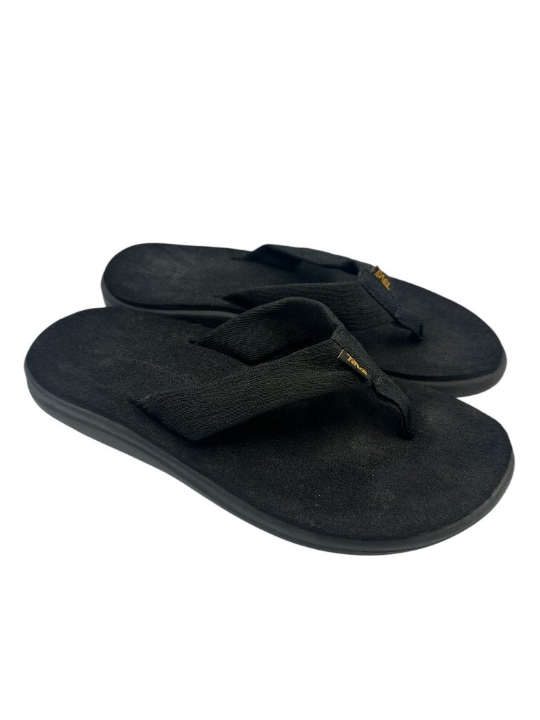 Teva slippers 40,5, Kleding | Dames, Schoenen, Zwart, Ophalen of Verzenden, Zo goed als nieuw