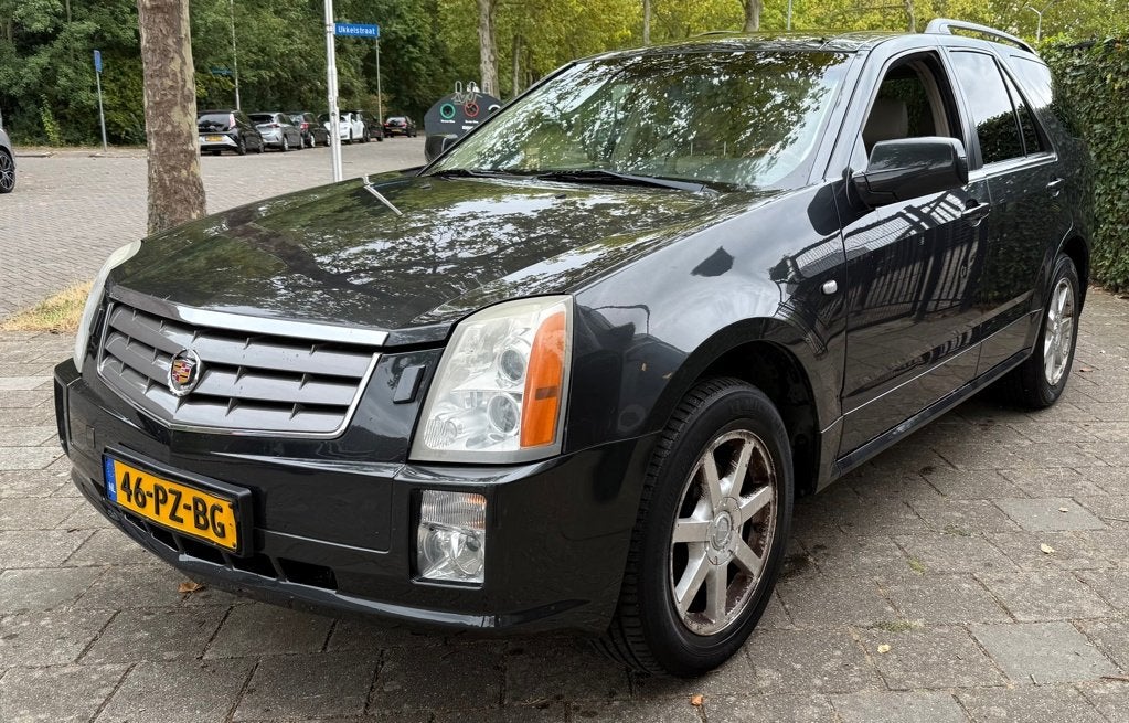 Cadillac SRX 3.6 Sport Luxury Airco leder Pano Trekhaak Park, Auto's, Automaat, Stof, Beige, 259 pk