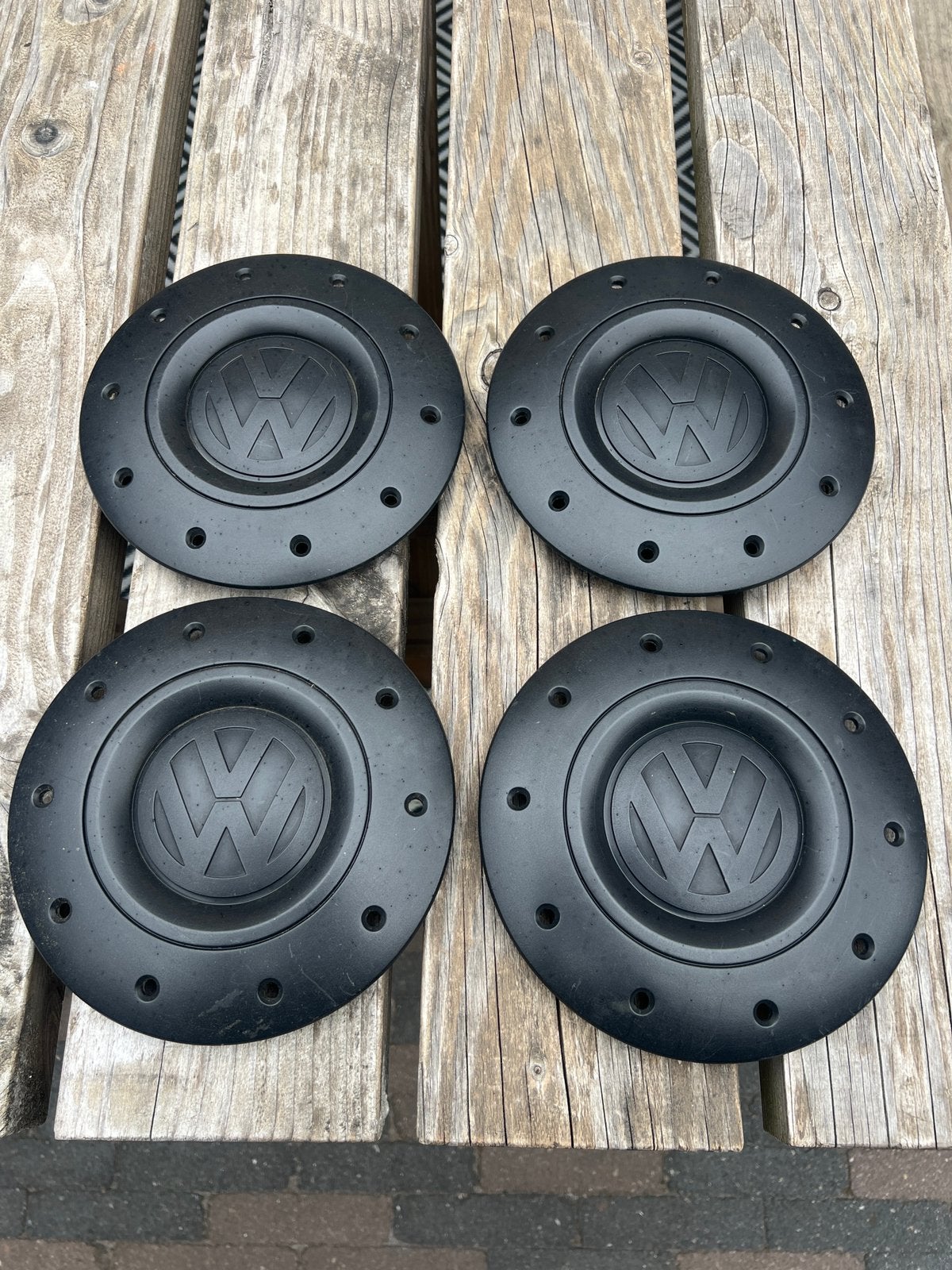 Originele Volkswagen naafdoppen zwart T5, T5.1, T6, T6.1, Ophalen of Verzenden, Gebruikt