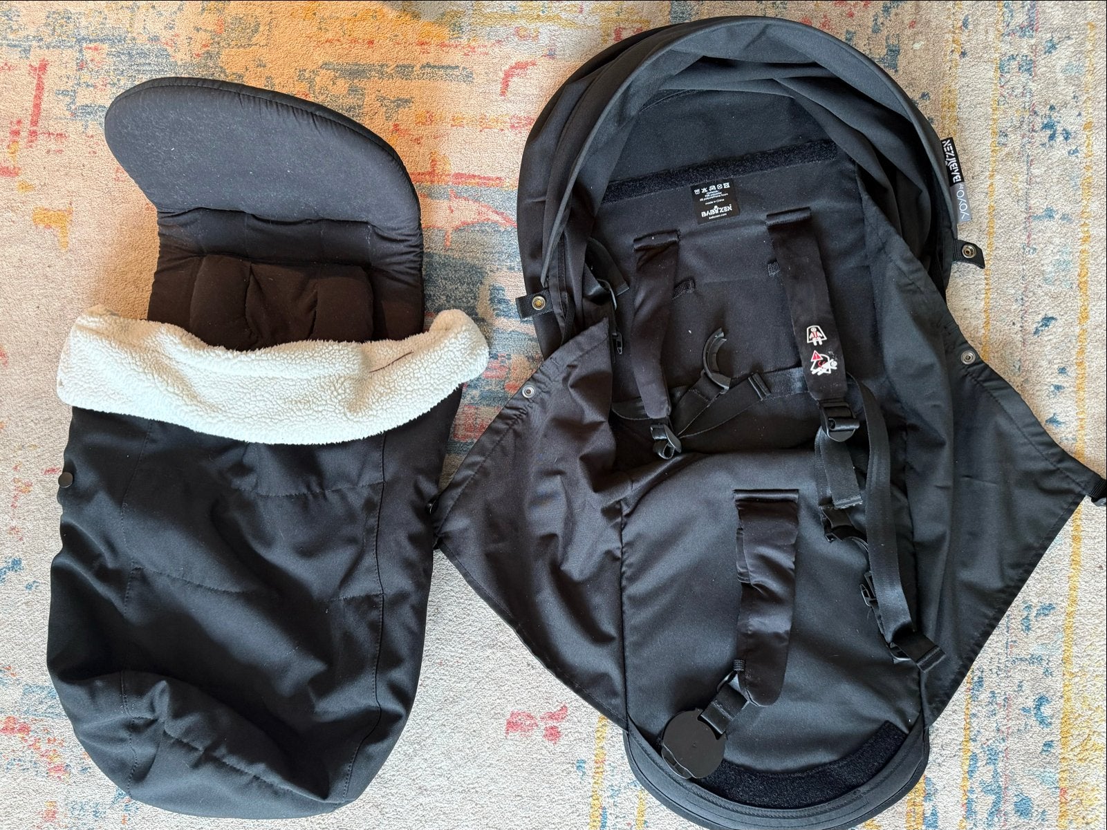 BABYZEN YOYO reiswieg en zitje (zwart), Gebruikt, Combiwagen, Met reiswieg, Ophalen