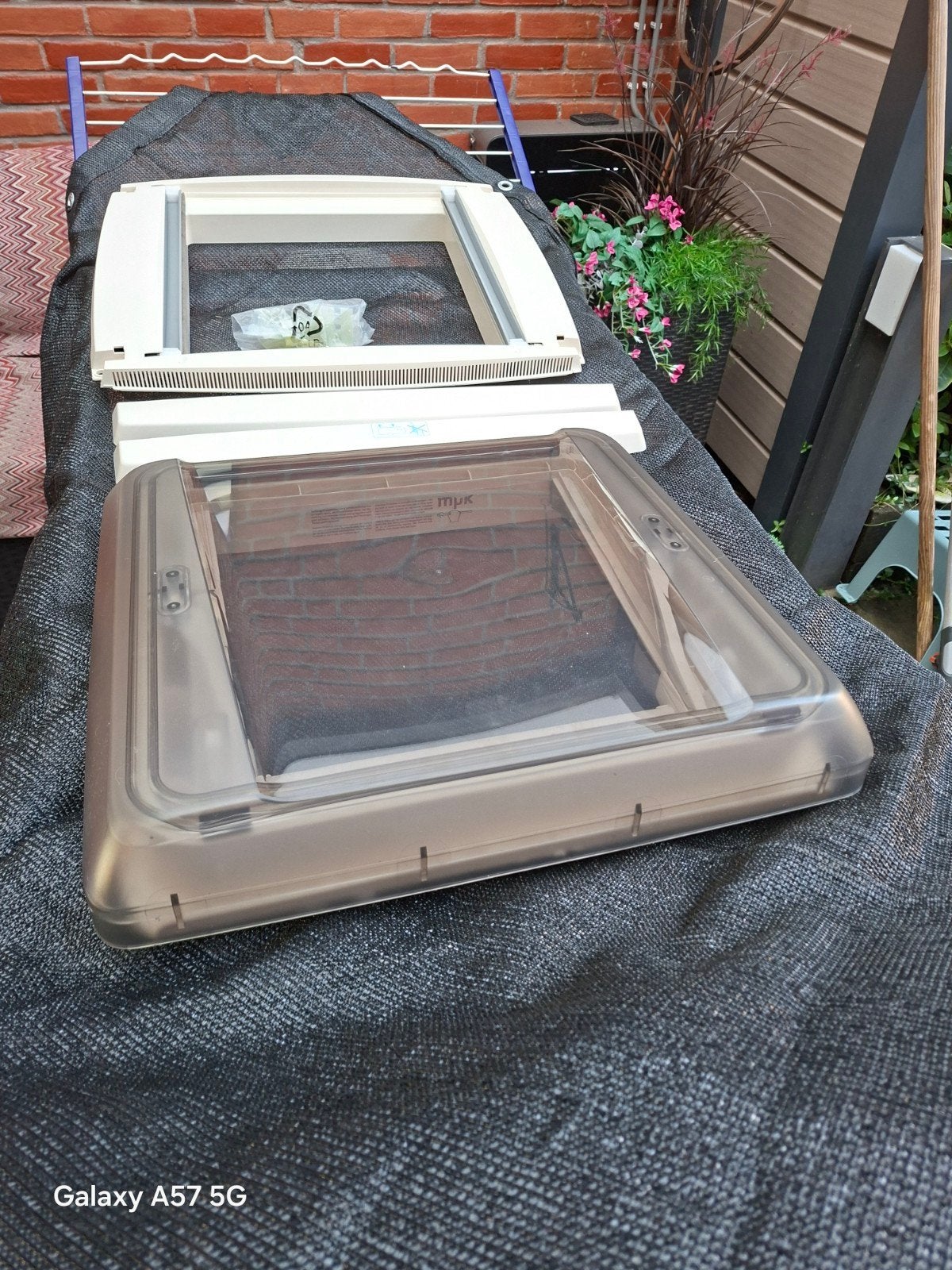 Compleet dakraam openslaand, caravan/camper met hor en verdu, Ophalen of Verzenden, Zo goed als nieuw