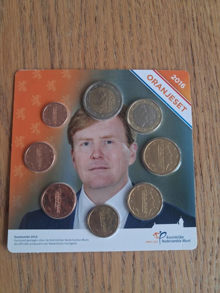 Euromunten 2016 Oranjeset, Ophalen of Verzenden