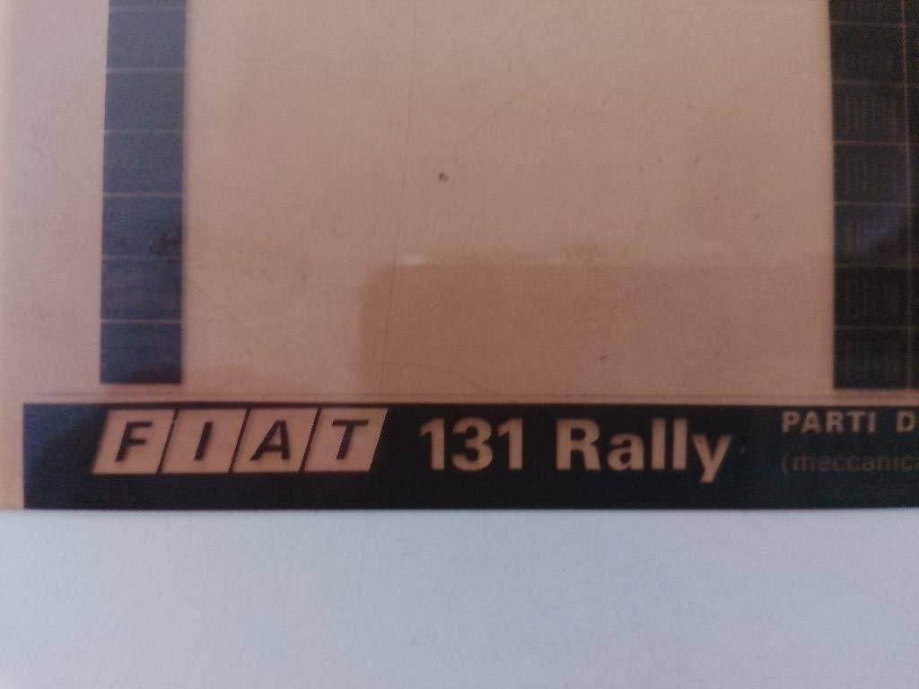 Fiat 131 Rally  dealer Microfiche Onderdelen catalogus, Verzenden, Gelezen, Overige merken