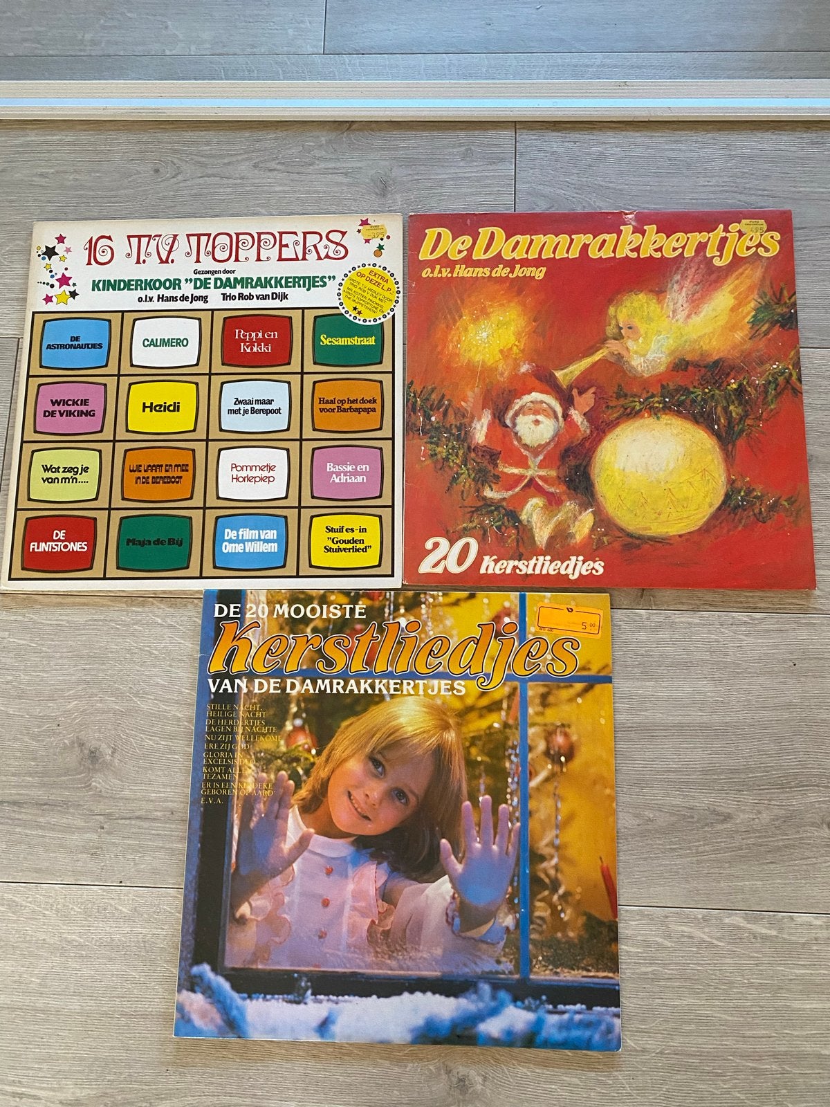 LP's Kinderkoor De Damrakkertjes - 3 platen, Ophalen, LP, Gebruikt, Overige genres