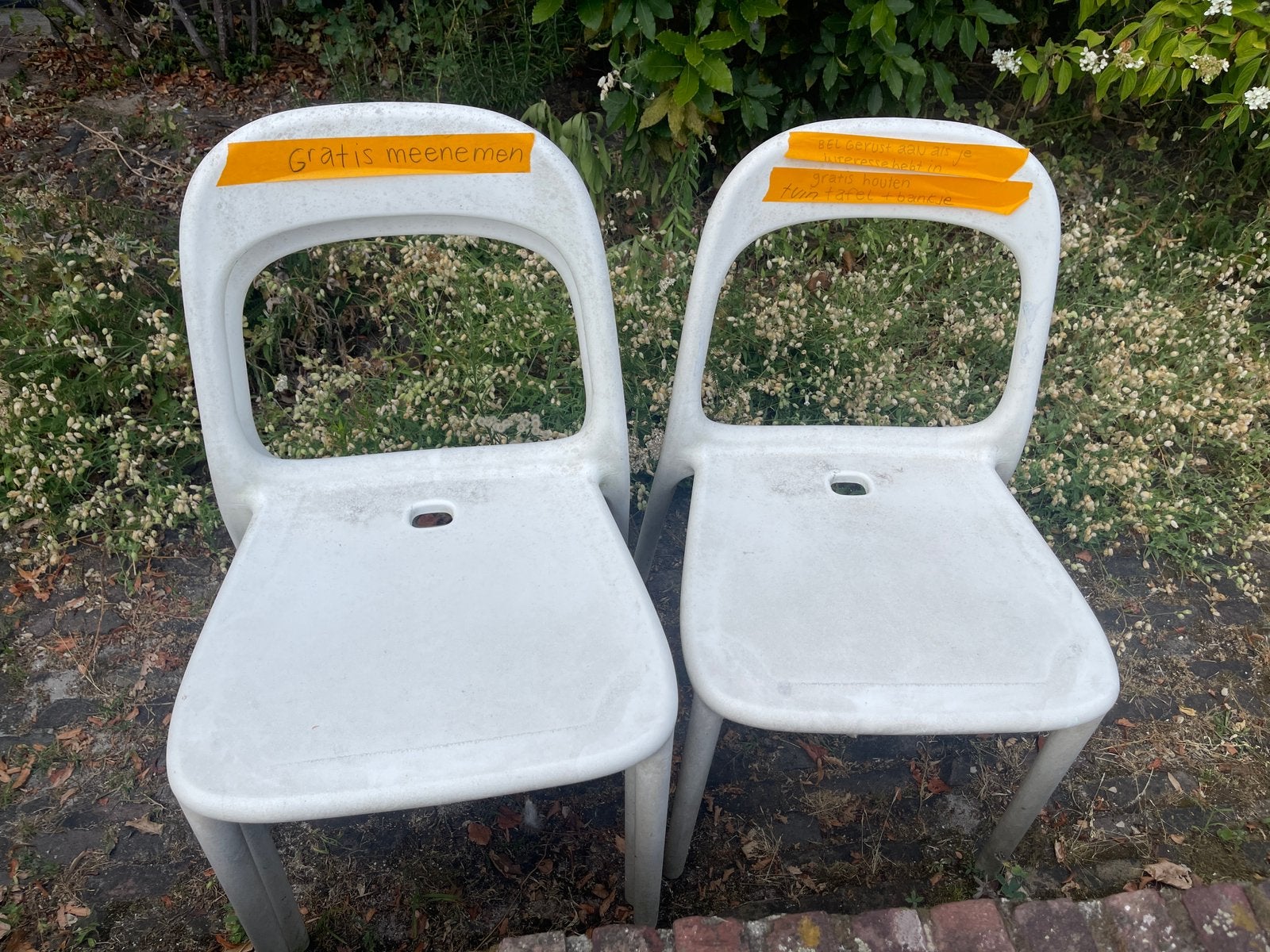 Stevige kuntstof stoelen URBAN - gratis, Ophalen, Zo goed als nieuw, Kunststof