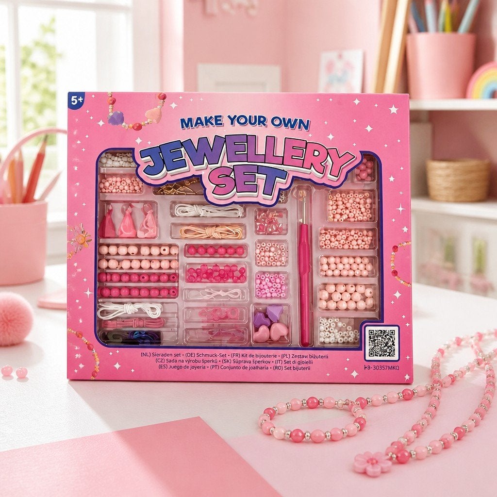 Grote DIY Sieraden Set voor Kinderen - Maak je Eigen Juwelen, Hobby en Vrije tijd, Ophalen of Verzenden, Nieuw, Overige typen