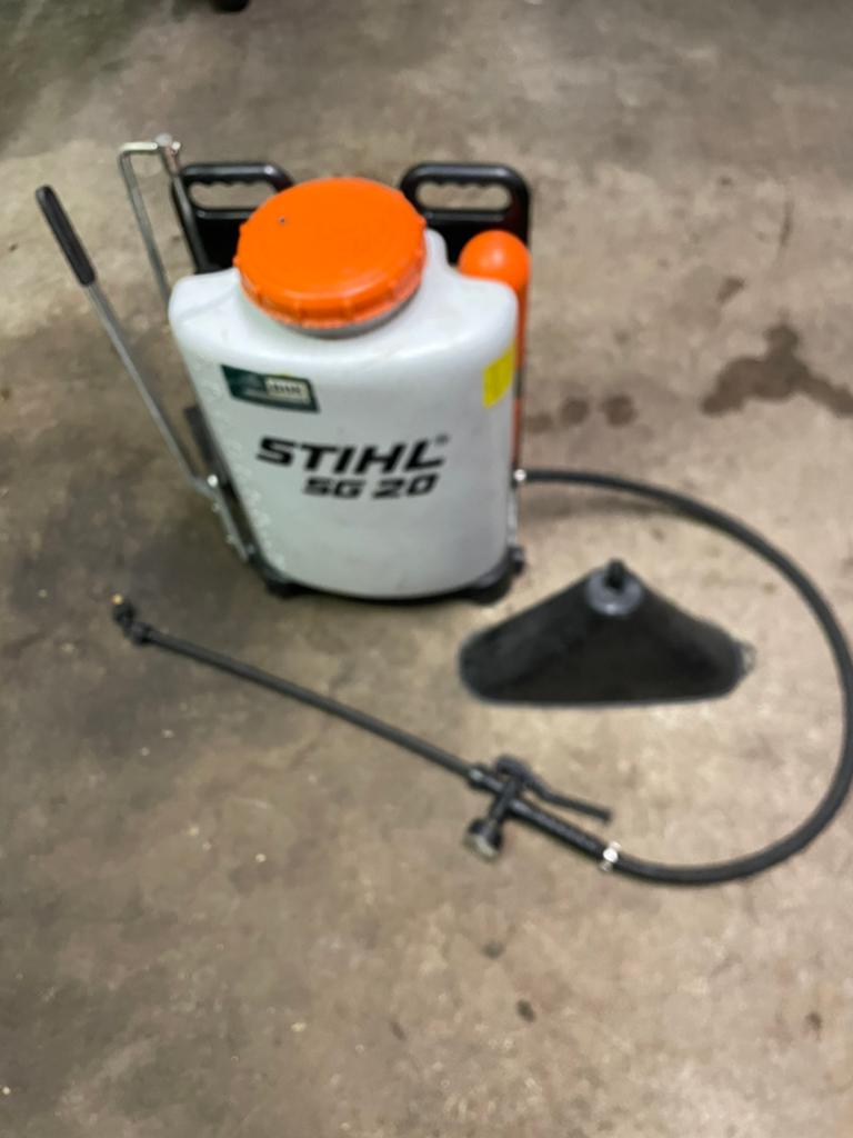 Stihl SG 20 rugsproeier, Ophalen, Gebruikt, Onkruidbestrijding