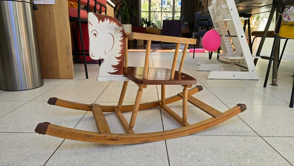 Ouderwets houten hobbelpaard, Ophalen of Verzenden, Meisje