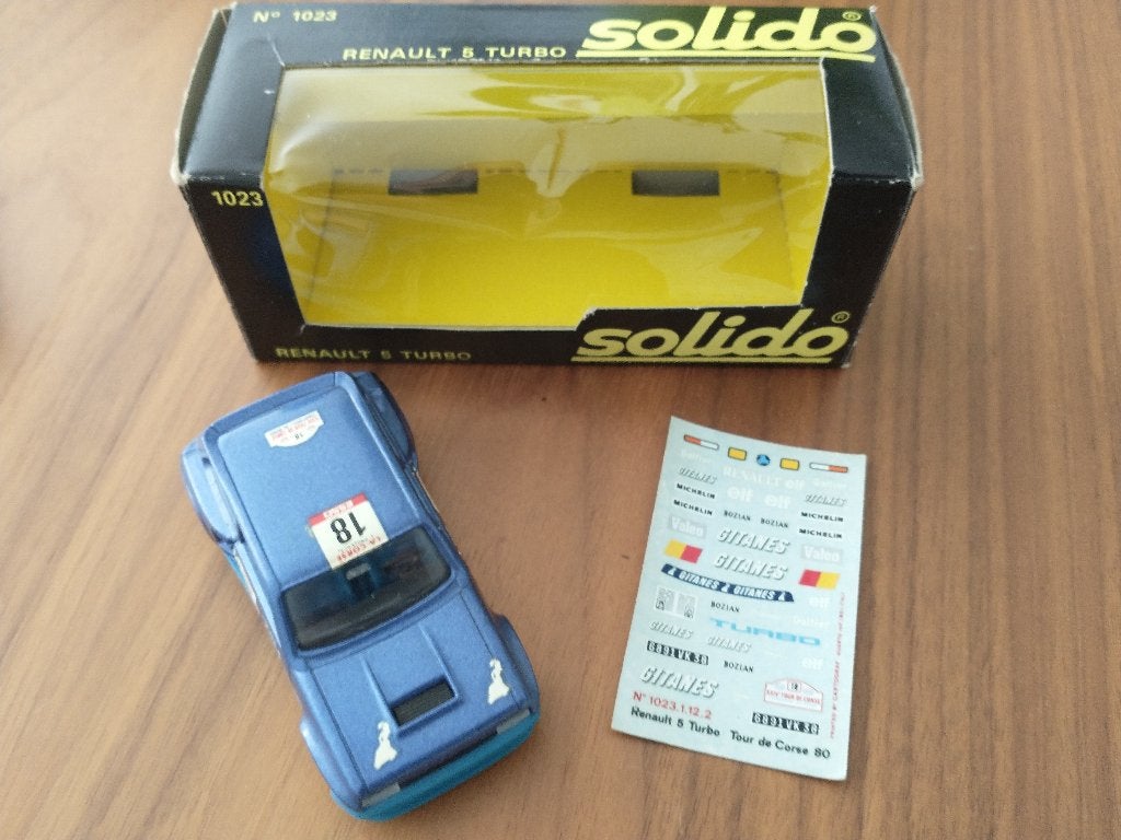 RENAULT 5 TURBO  1981, Ophalen of Verzenden, Zo goed als nieuw, Auto, Solido