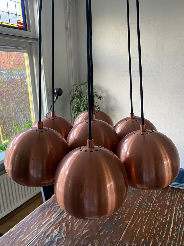 Hanglamp koper - merk zuiver, Ophalen, Zo goed als nieuw, Modern, Metaal
