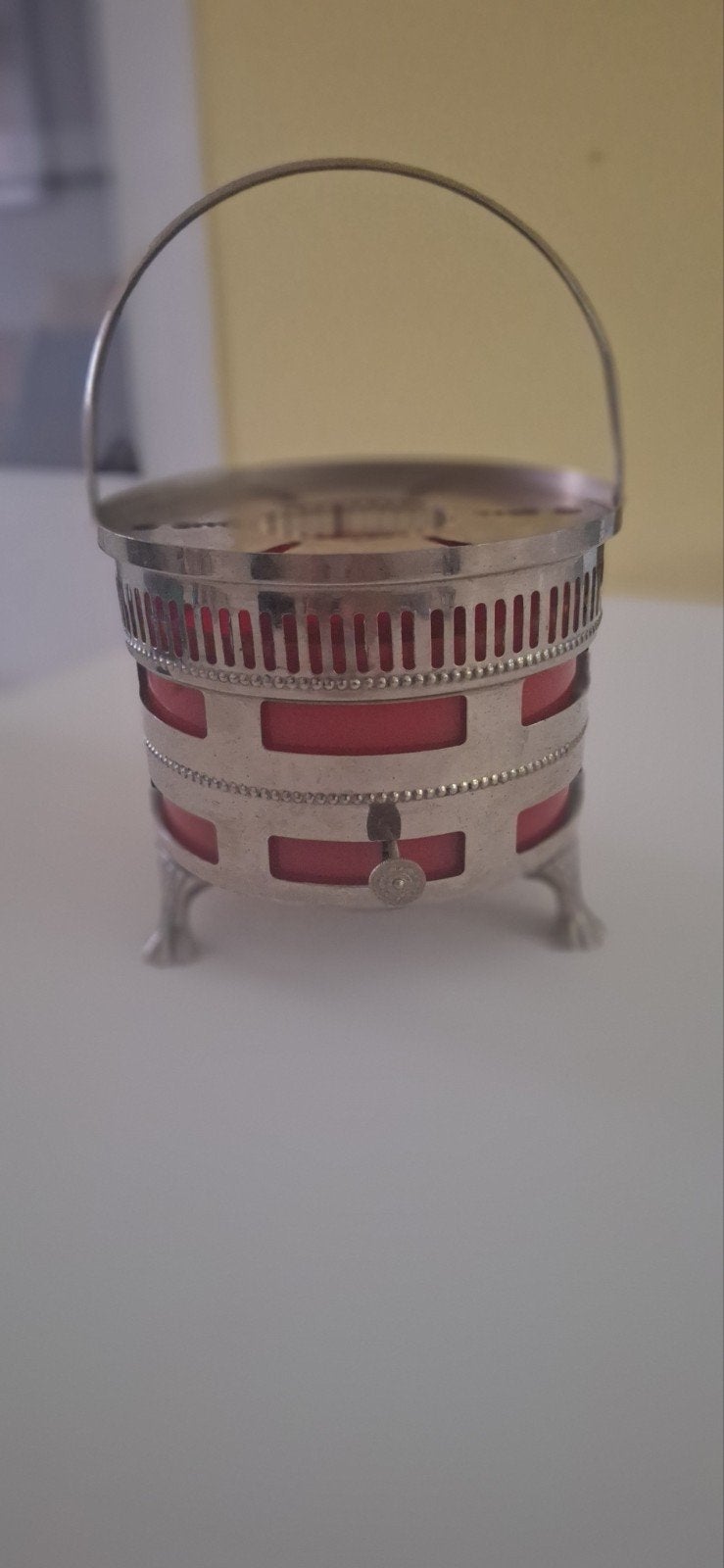 Antiek Art Deco theelicht, Ophalen of Verzenden