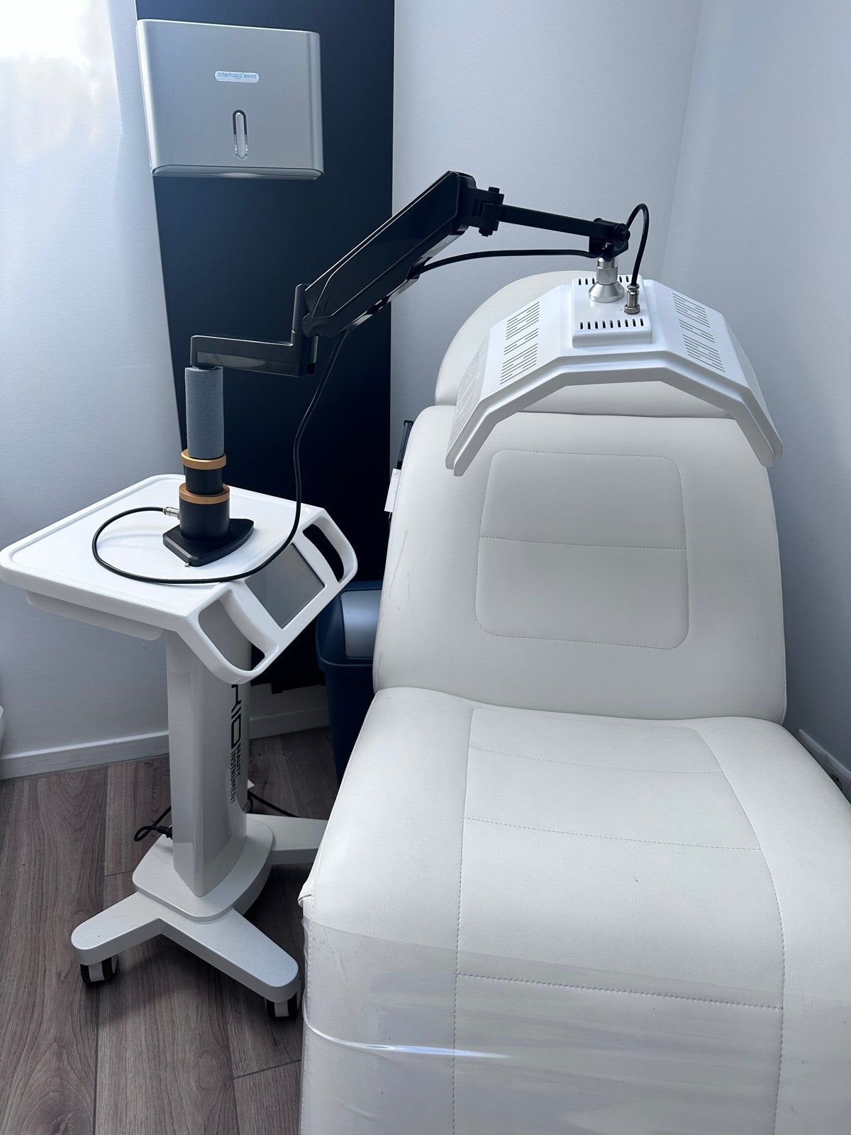 LED-PDT Lichttherapie Apparaat - 7 Kleuren Huidverjonging, Ophalen of Verzenden, Zo goed als nieuw, Gehele gezicht, Verzorging