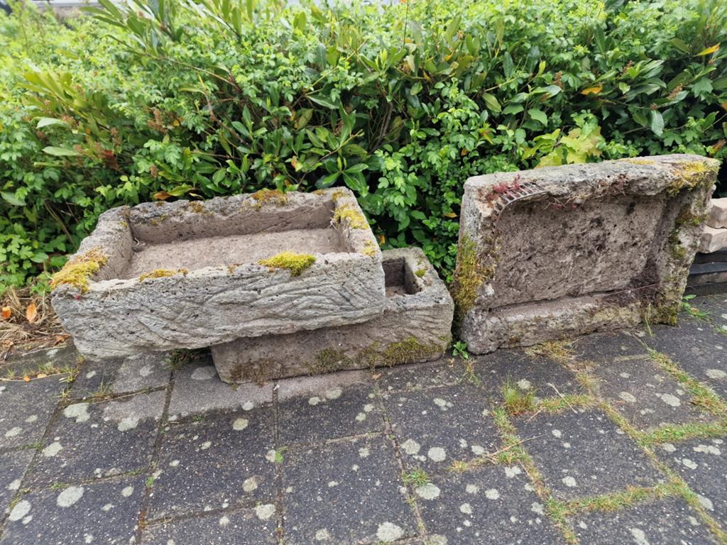 Set van 3 robuuste bloembakken, Ophalen, Gebruikt, Minder dan 30 cm, 60 tot 100 cm
