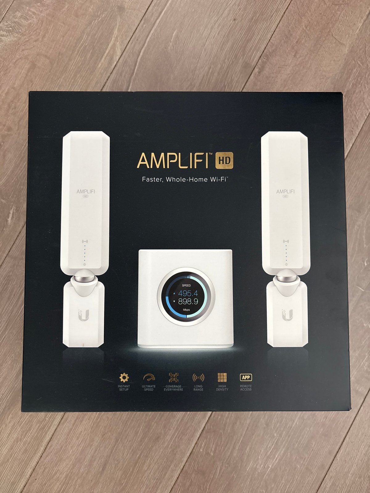 AMPLIFI HD Router met 2 MeshPoints - Snelle Whole-Home Wi-Fi, Ophalen of Verzenden, Zo goed als nieuw, Router
