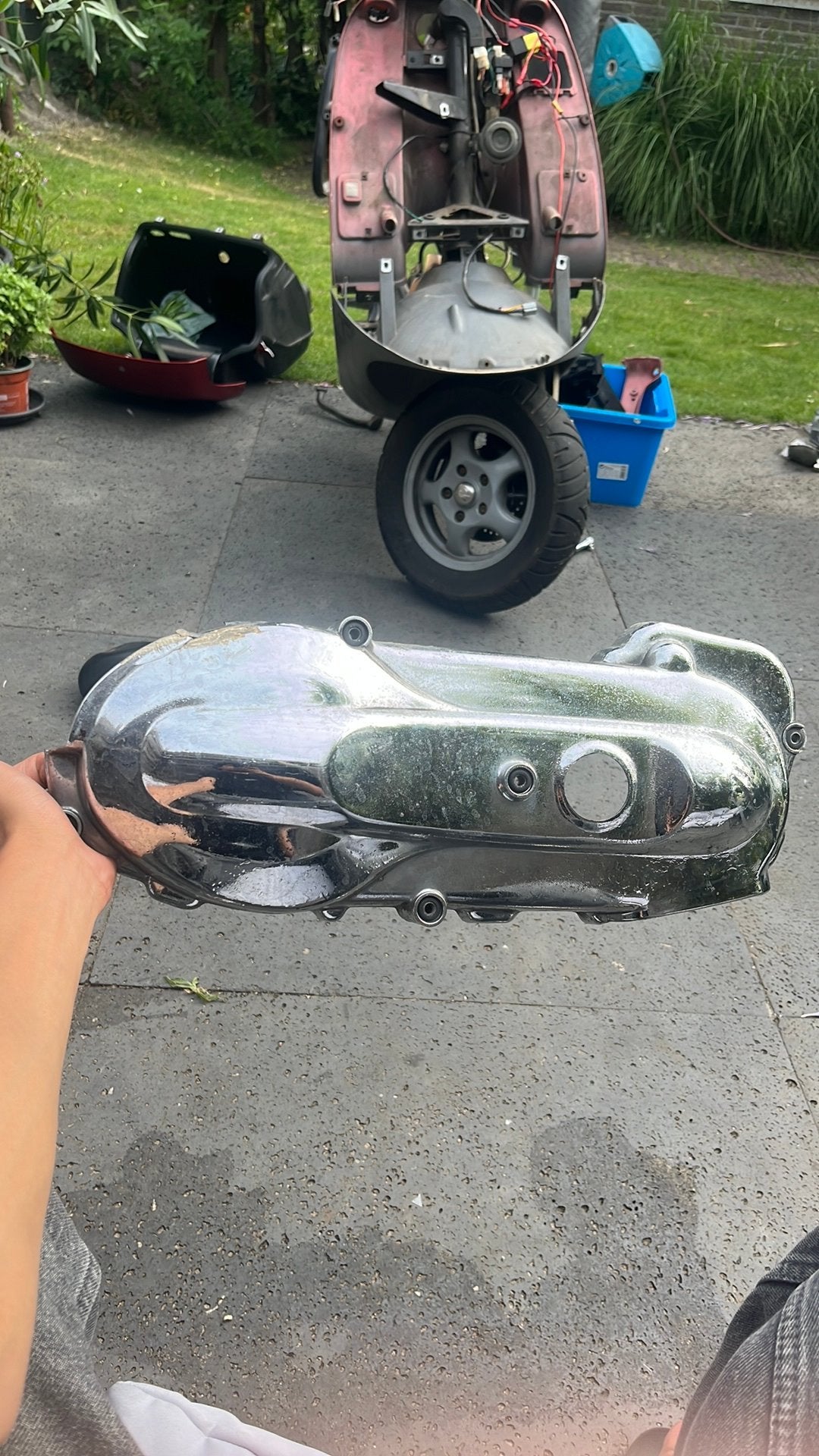Carter kap 125 cc kover, Ophalen