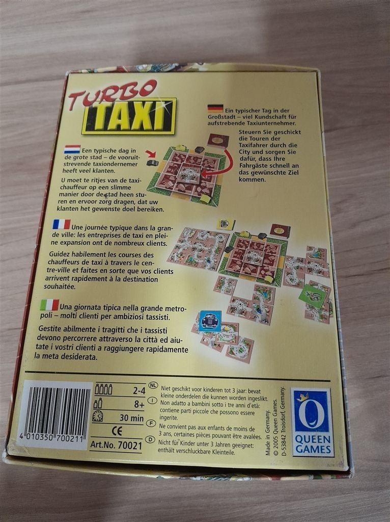 Turbo Taxi - s3929, Hobby en Vrije tijd, Gezelschapsspellen | Bordspellen, Verzenden, Zo goed als nieuw