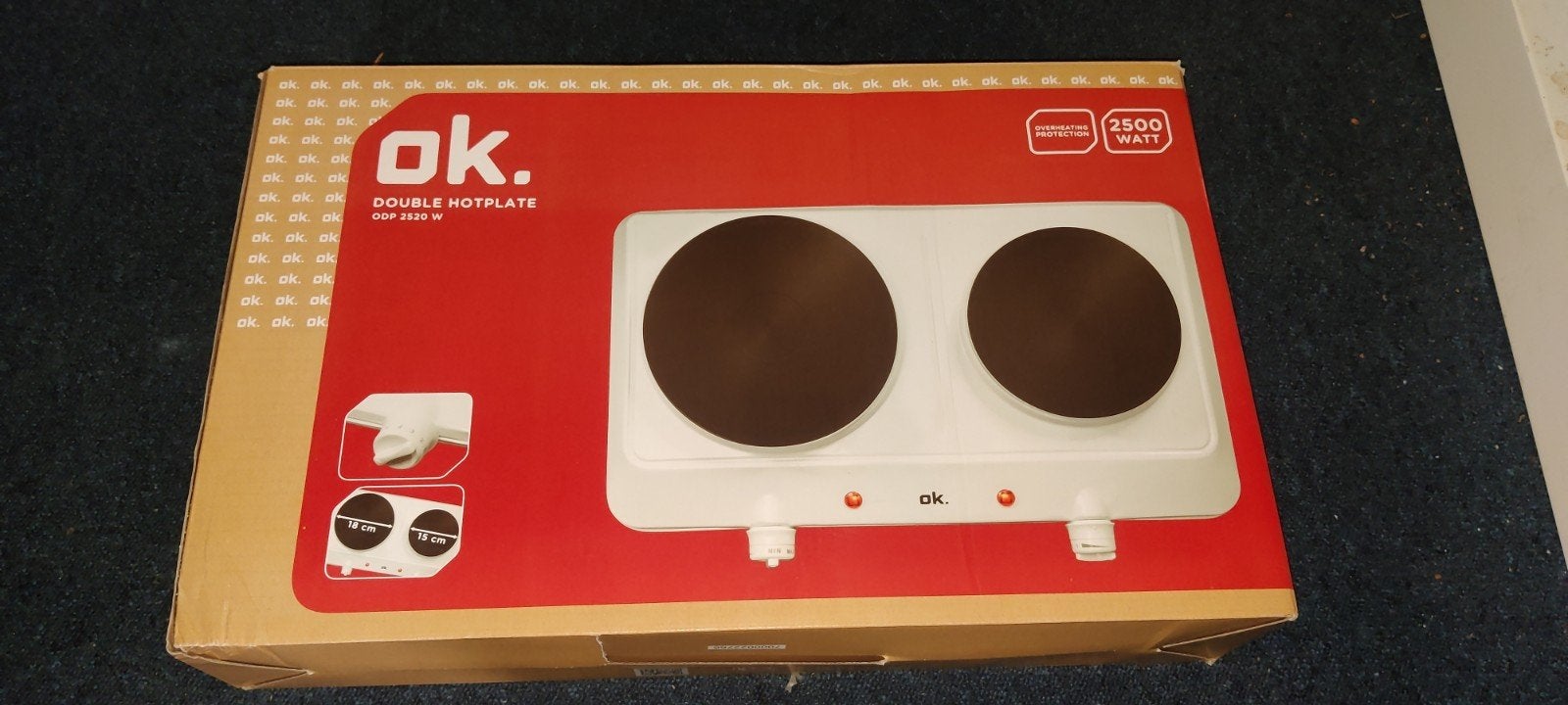 elektrische kookplaat, Witgoed en Apparatuur, Ophalen, Nieuw, 3 kookzones of minder, Vrijstaand