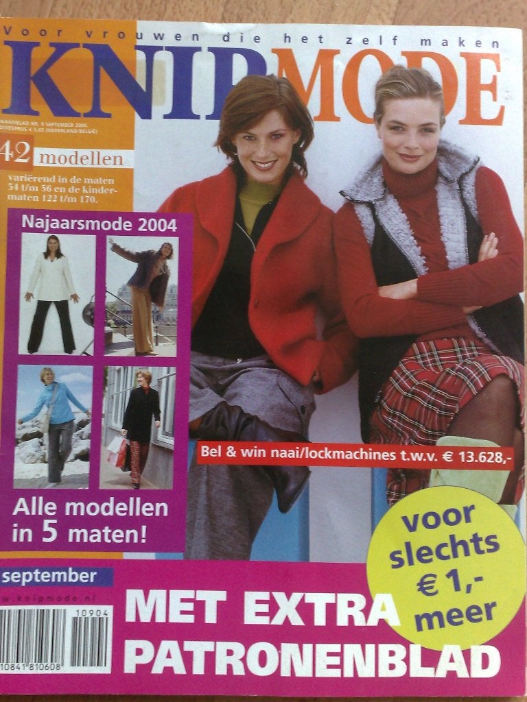 Knipmode september 2004, Hobby en Vrije tijd, Verzenden, Vrouw, Knipmode, Overige typen