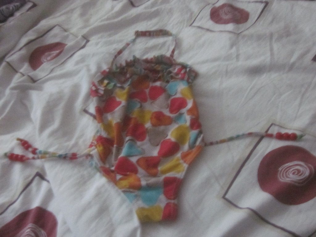 Mooi zwempakje met kleurige hartjes en streepjes Jilly 92/98, Meisje, Jilly, Badpak, Ophalen of Verzenden