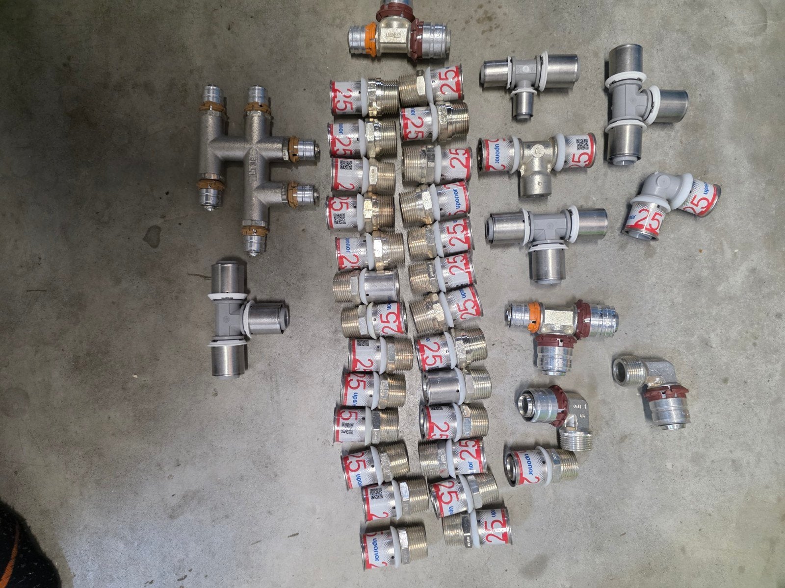 Uponor S-Press koppelingen - Diverse maten en types, Overige materialen, Gebruikt, Overige typen, 20 tot 40 mm