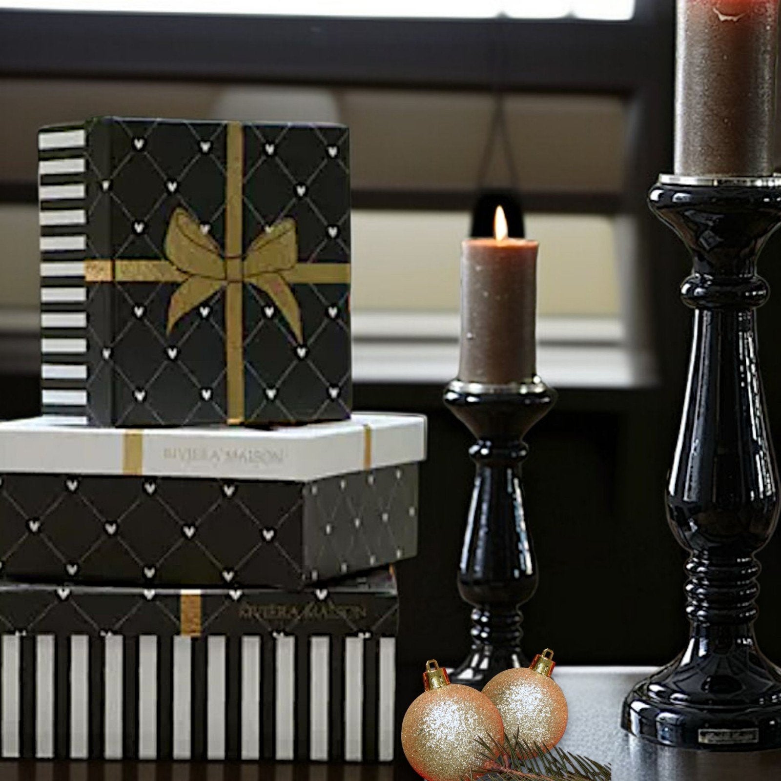 3 pcs rivièra maison gift boxen & 2 rivièra maison kandelaar, Ophalen of Verzenden, Nieuw