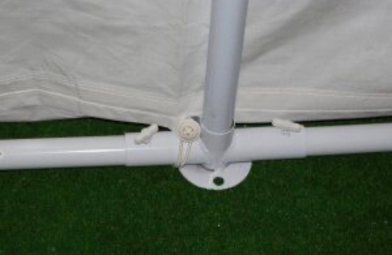 Nieuw grondframe 10x5m tent - Wit staal 38mm, Ophalen, Nieuw, Minder dan 5 meter