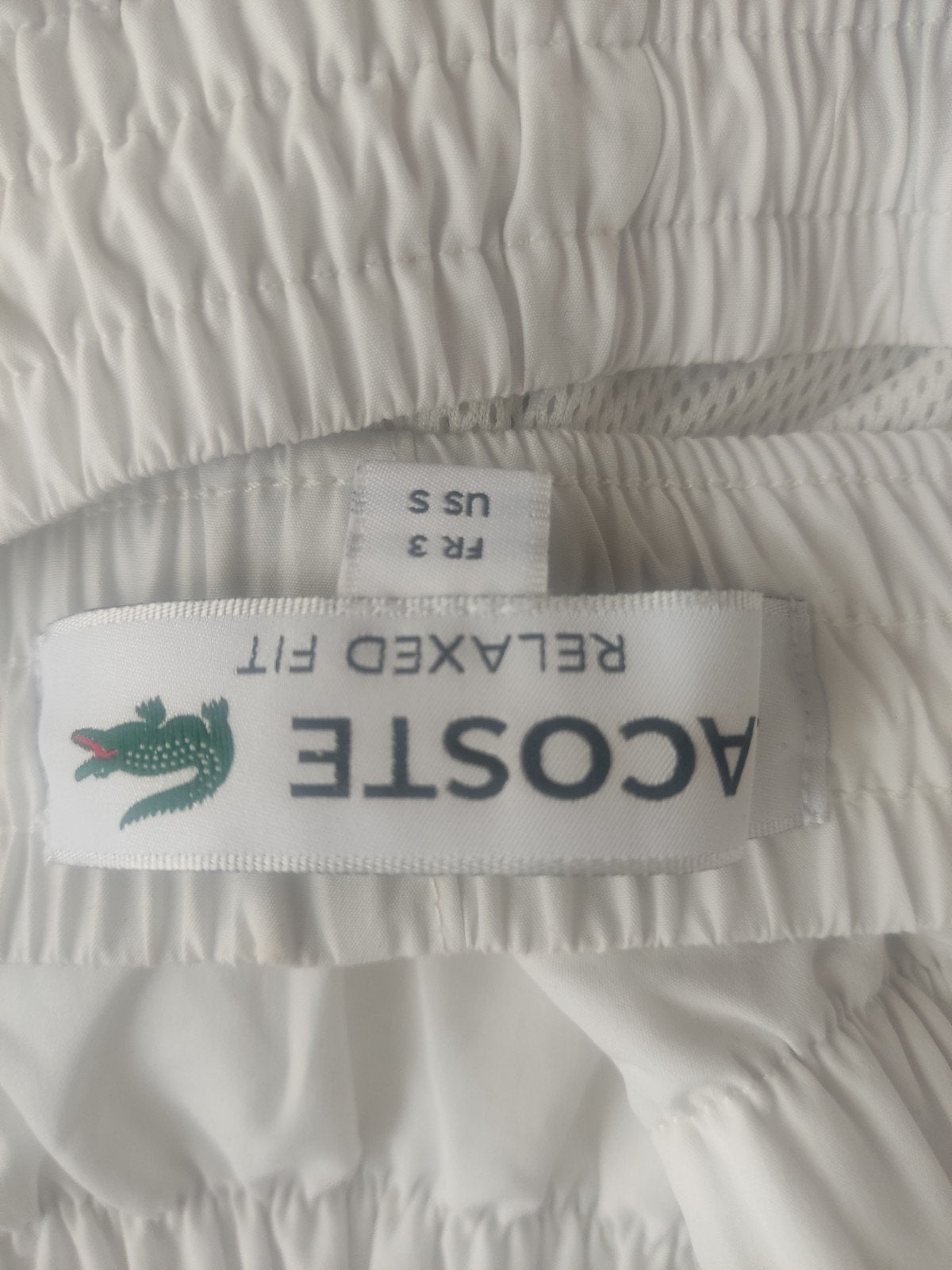 Lacoste Broek en Jack - Maat S, Ophalen, Zo goed als nieuw, Maat 46 (S) of kleiner, Wit