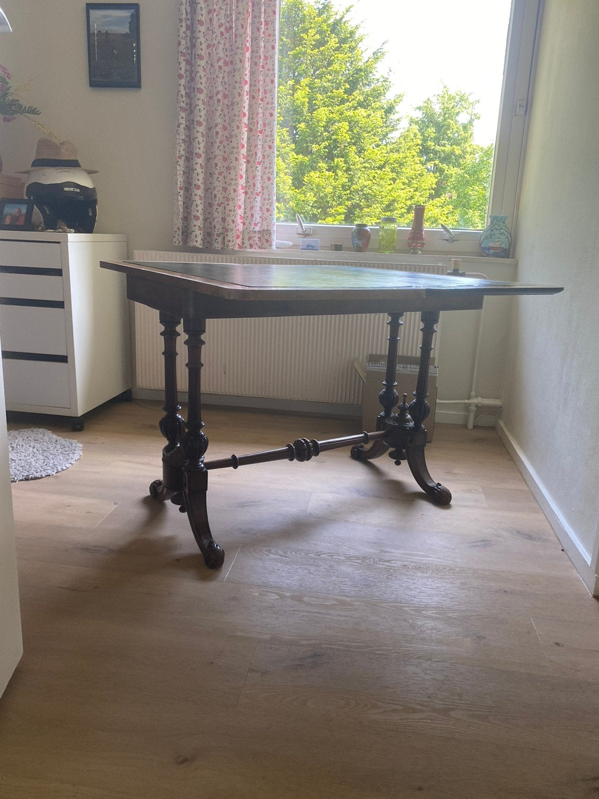 Antieke kaarttafel, Huis en Inrichting, Bureaus, Ophalen, Zo goed als nieuw