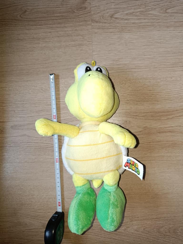 Super Mario Koopa Troopa knuffel, Super Mario, Ophalen of Verzenden, Overige typen, Middelgroot (20 tot 80 cm)