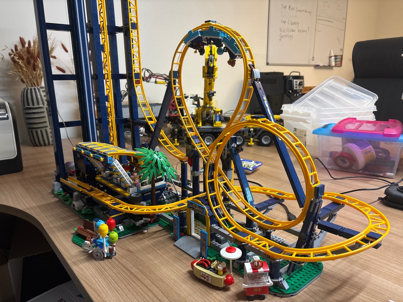 Lego alternatief Achtbaan met Verlichting (Lego compatibe, Ophalen, Zo goed als nieuw, Overige merken