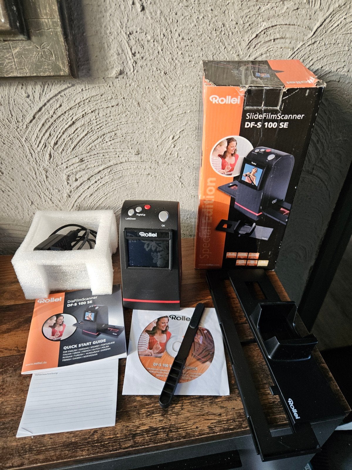 Zgan Rollei DiaFilmScanner DF-S 100 SE - Diascanner, Computers en Software, Ophalen of Verzenden, Zo goed als nieuw, Diascanner