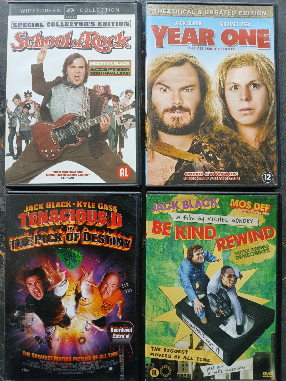 jack black dvd's ( zie prijzen en titeks in beschrijving ), Alle leeftijden, Ophalen of Verzenden, Gebruikt