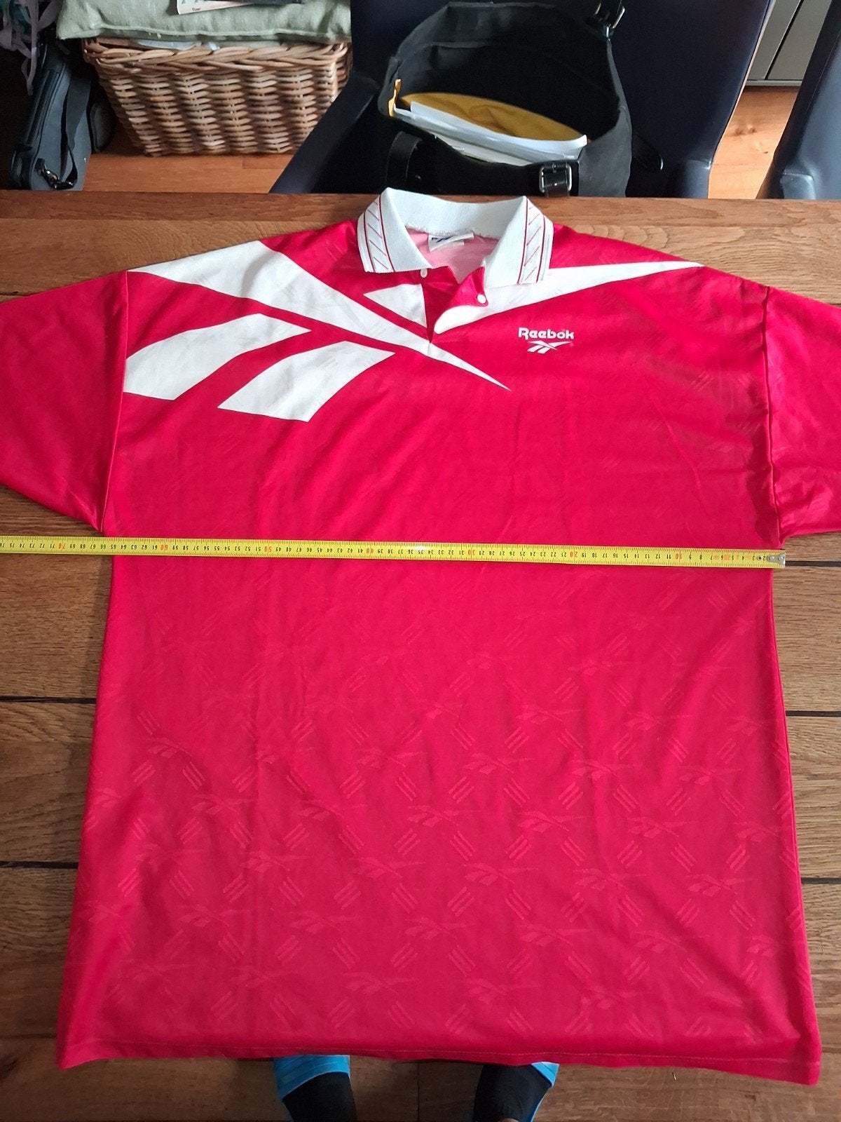 Vintage Reebok T-shirt rood XXL FC Utrecht stijl, Overige maten, Ophalen of Verzenden, Reebok, Gedragen