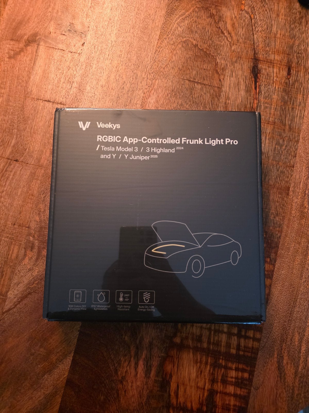 Veekys RGBIC App-Controlled Frunk Light Pro (Nieuw)
