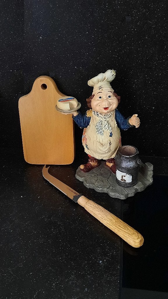 Origineel EFTELING Kaas LAAF LUNIKUS + KAASPLANKJE + KAASMES, Verzamelen, Efteling, Zo goed als nieuw, Beeldje of Poppetje, Ophalen of Verzenden