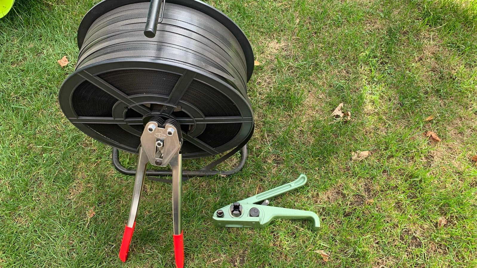 Bandspanner set met band en klemmen, Doe-het-zelf en Verbouw, Ophalen, Gebruikt, Overige typen, Overige merken