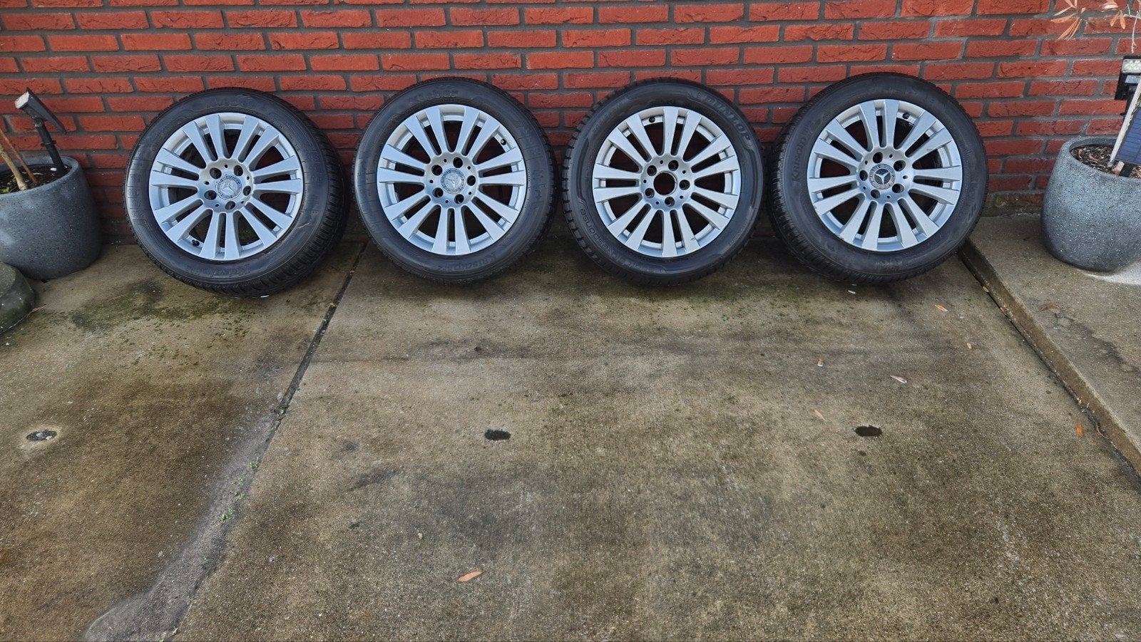 Mercedes velgen met banden met goeie  profiel 16 inch, Gebruikt, 16 inch, Banden en Velgen, 205 mm