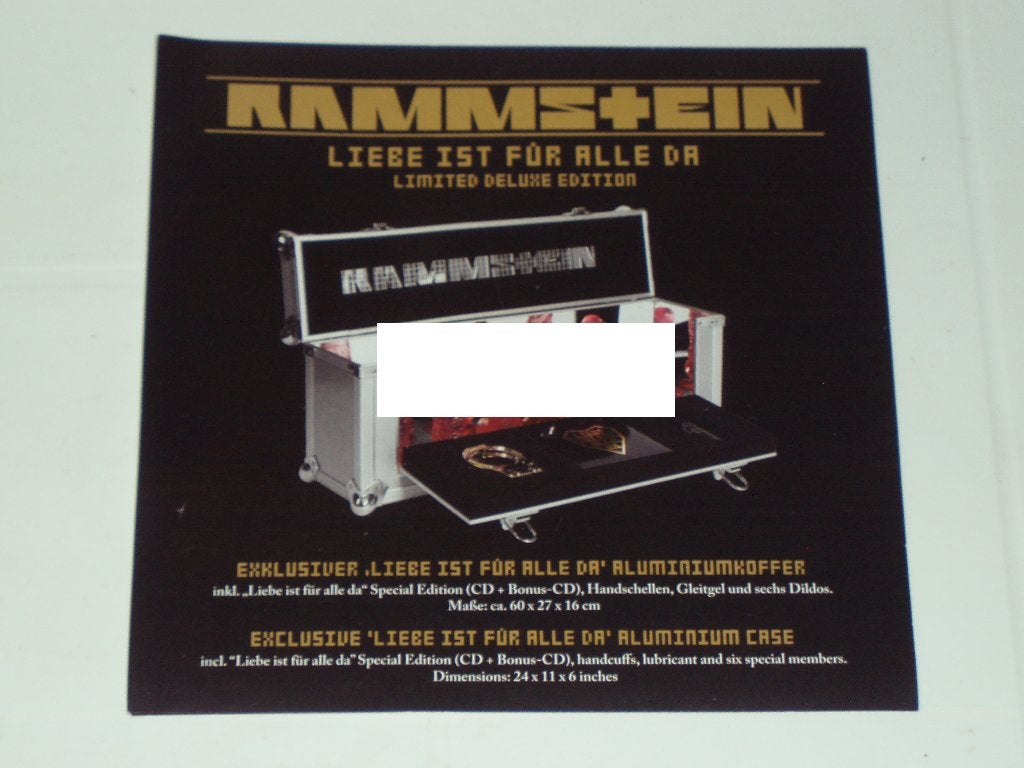 RAMMSTEIN Liebe Ist F.. Ltd Del. Ed. FLIGHT CASE 2CD Gay int, Verzenden, Zo goed als nieuw