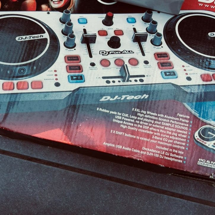 DJ-Tech DJ For All DJ-controller met Hoofdtelefoon, Ophalen of Verzenden, Nieuw, Dj-set, Overige merken
