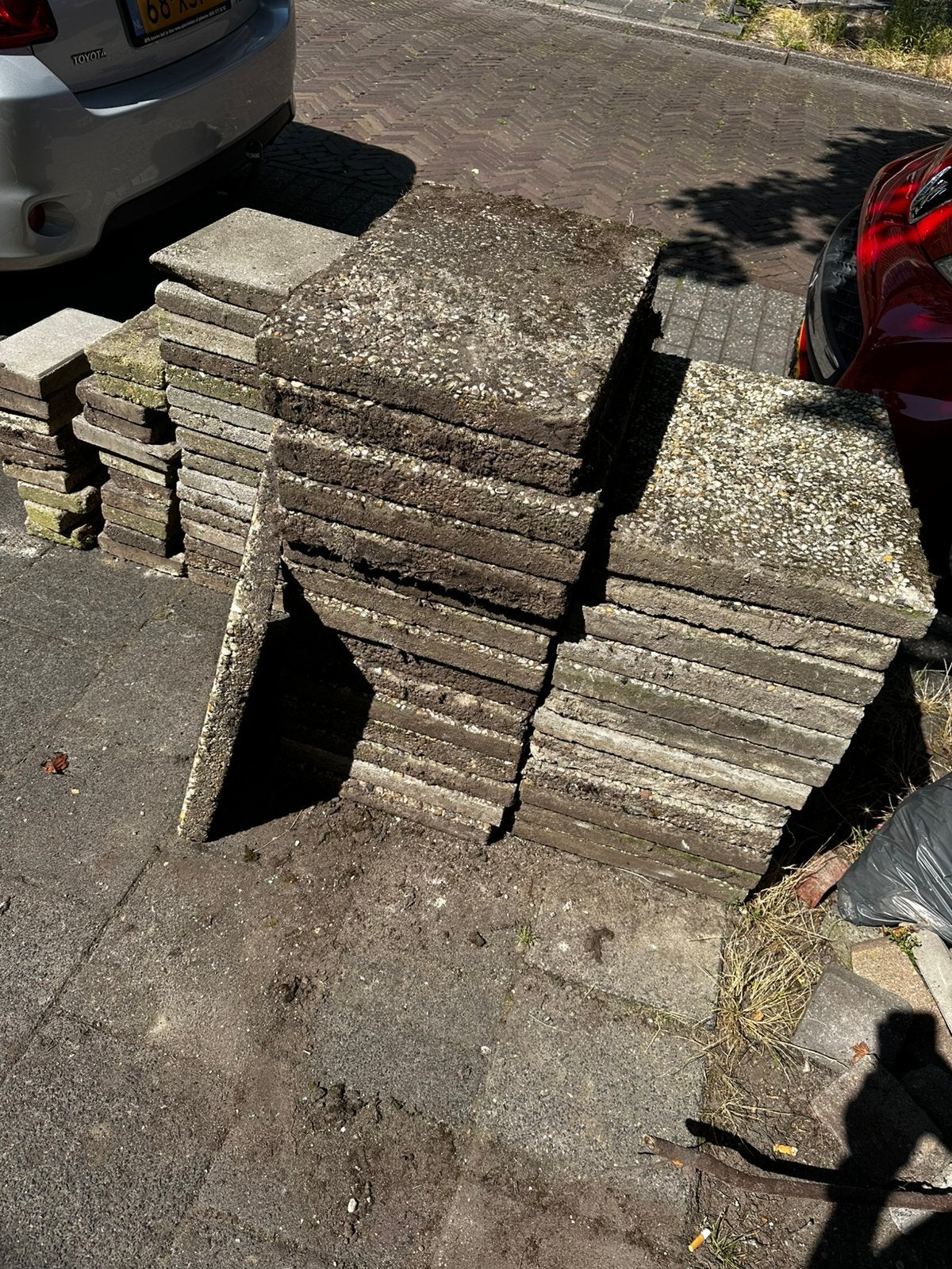 Grindtegels en stoeptegels, Ophalen, Gebruikt, Overige materialen