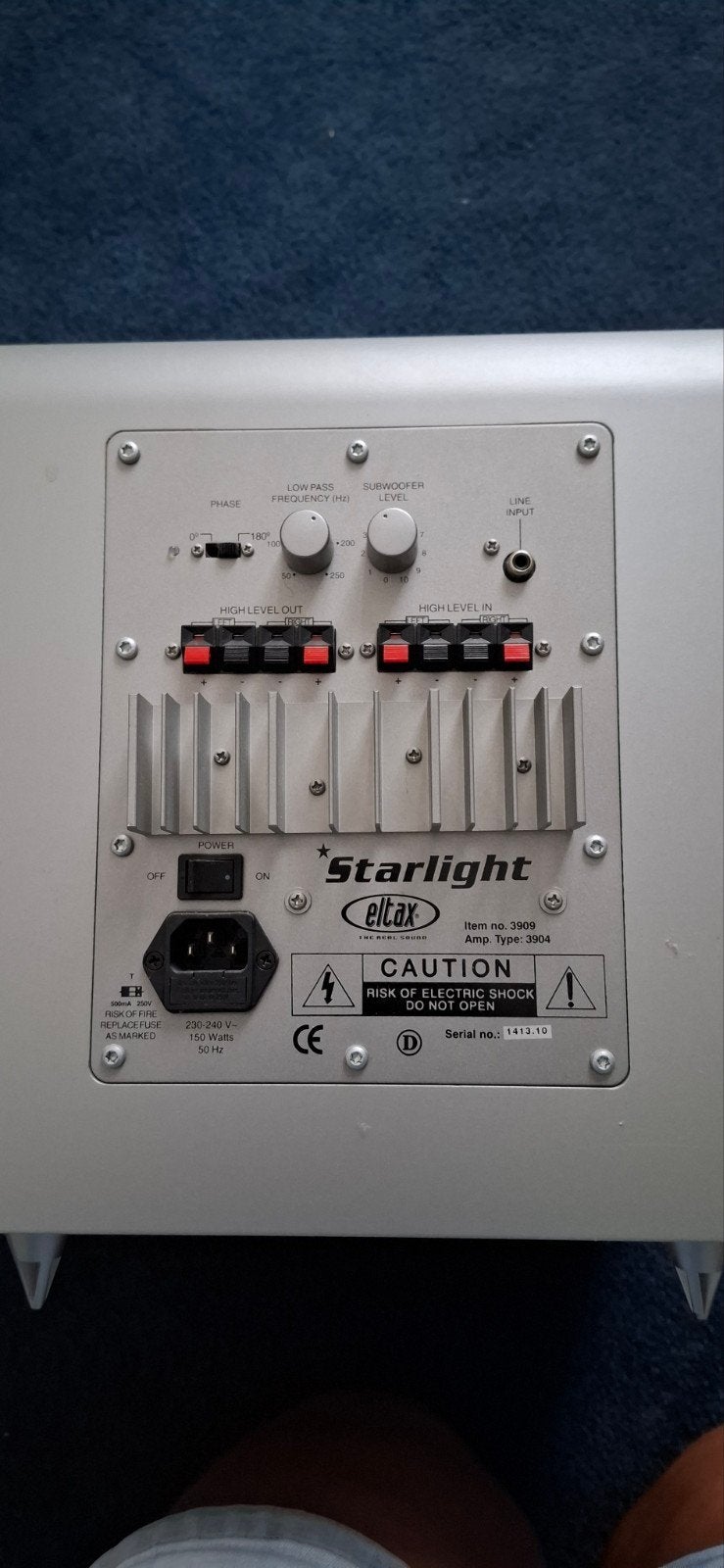Eltax Starlight Subwoofer - Krachtige bas voor thuis, Subwoofer, Minder dan 60 watt, Ophalen, Overige merken