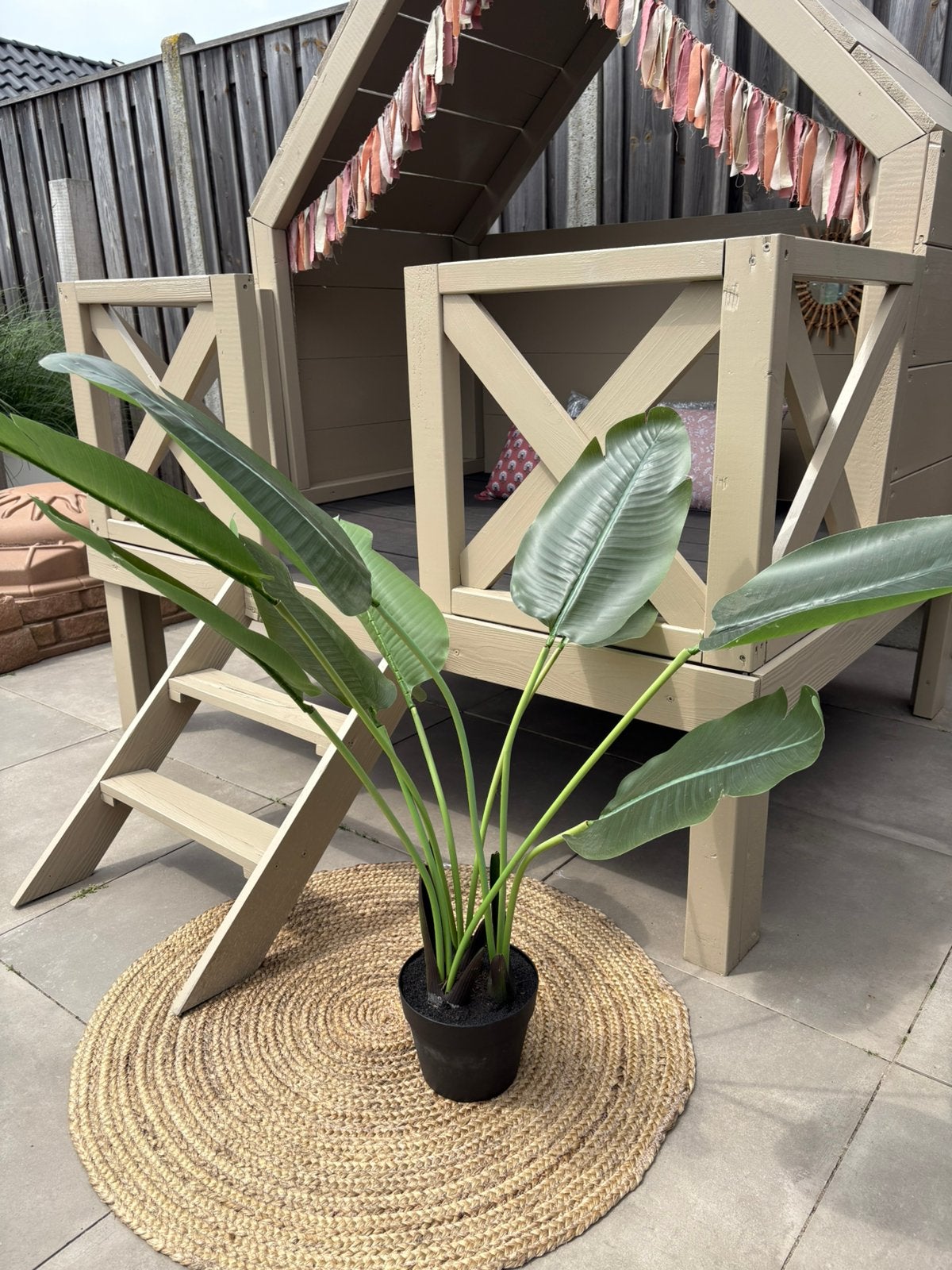 Kunstplant Strelitzia, Tuin en Terras, Ophalen, Volle zon, Overige soorten, Minder dan 100 cm
