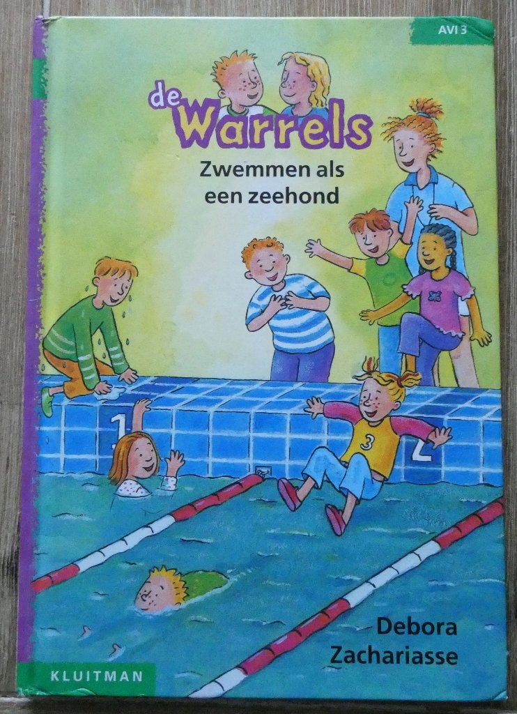 Zwemmen als een zeehond - De Warrels - AVI M4 - Groep 4, Boeken, Ophalen of Verzenden, Zo goed als nieuw, Debora Zachariasse, Fictie algemeen