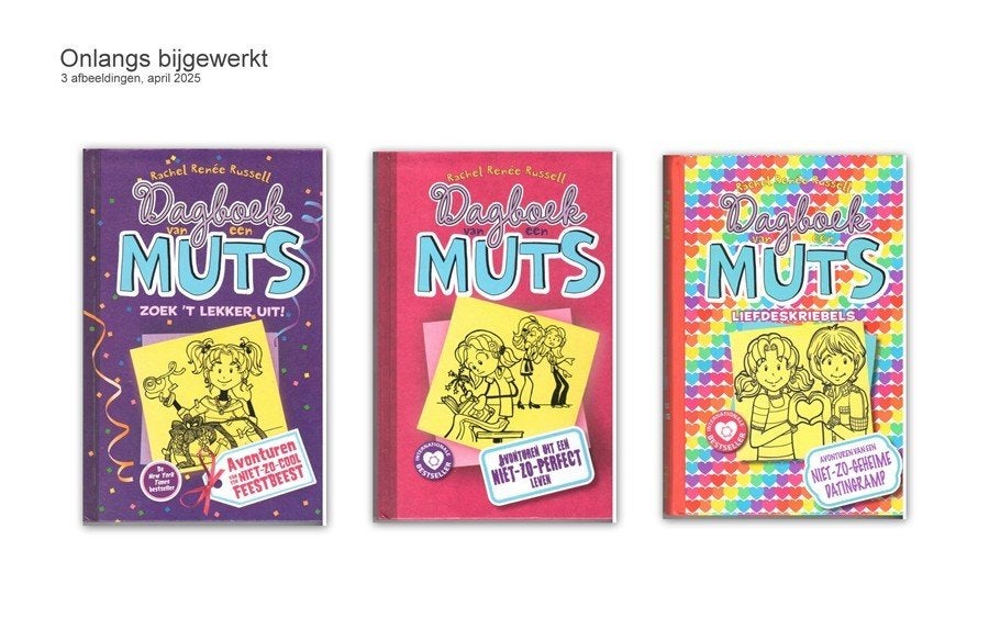 3 Mooie kinder boeken -Dagboek van een muts NR 9355, Ophalen of Verzenden, Nieuw, Rachel Renée Russell