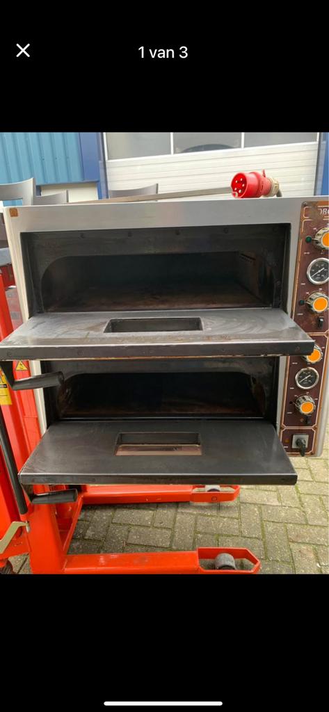 Professionele pizza oven 2/4 pizza’s, Ophalen, Zo goed als nieuw, Minder dan 45 cm