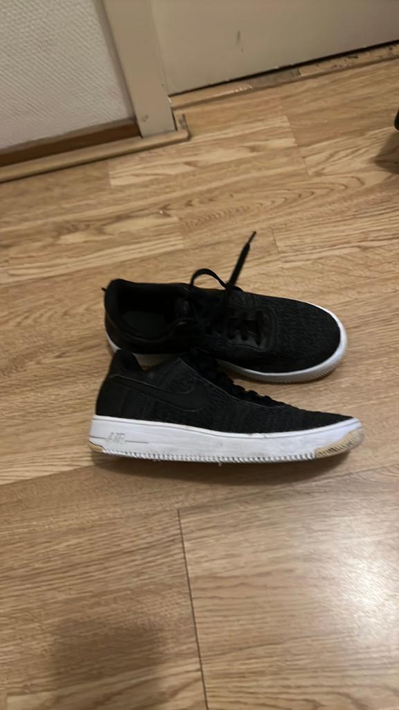 Nike Air Force 1 Flyknit 2.0 Zwart, Ophalen of Verzenden, Gedragen, Zwart, Sneakers of Gympen