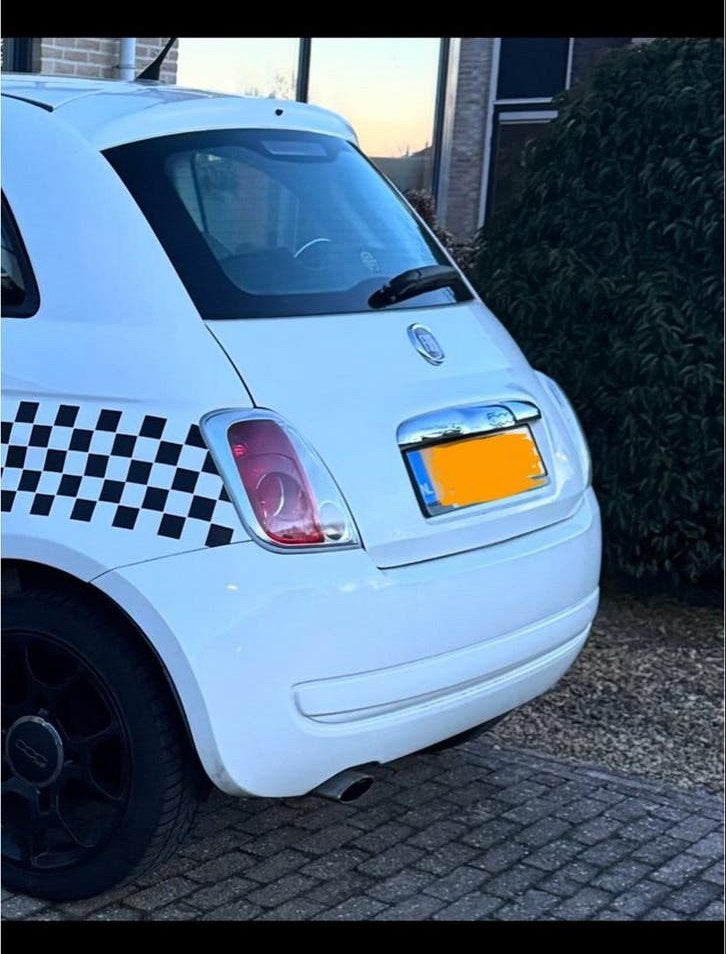 Achterbumper Fiat 500 wit 2008, Ophalen, Gebruikt