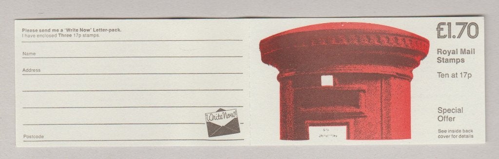 GB 1985 £ 1.70 Booklet SG FT5B Pillar Box **, Verzenden, Postfris
