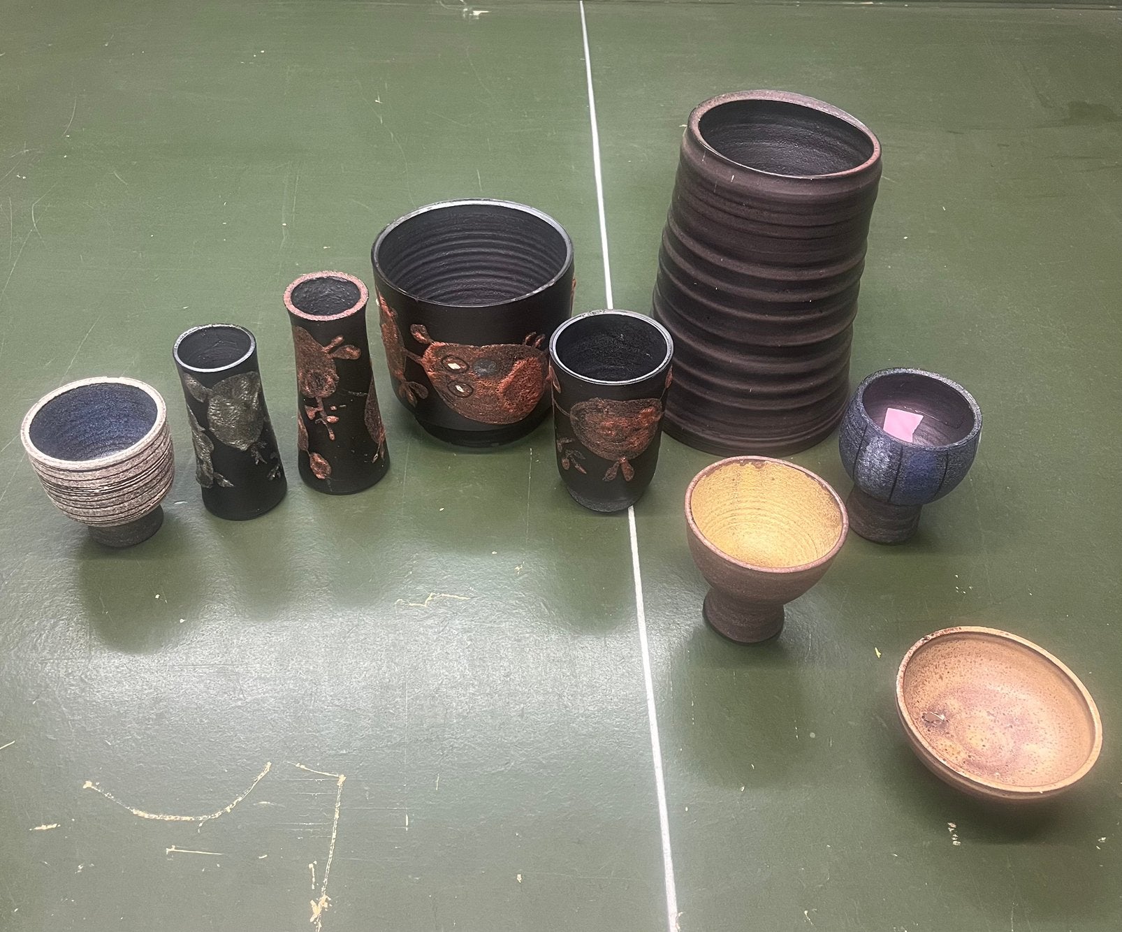 Partij / serie van negen Jaap Dommisse items., Ophalen
